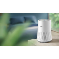 Philips Air Purifier 600 Series, Energy Efficient with Smart Sensor, For allergy sufferers, HEPA filter removes 99.97% of pollutants, Covers up to 44m2, App control, White (AC0651/10)