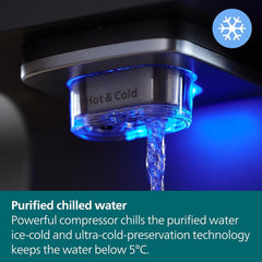 Philips Reverse Osmosis Purification Pure Mineral Water Station, Chilled to Boiling, Compressor Cooling, Aquaporin Inside, Grey, ADD6921DG/79