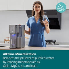 Philips Reverse Osmosis Purification Pure Mineral Water Station, Chilled to Boiling, Compressor Cooling, Aquaporin Inside, Grey, ADD6921DG/79
