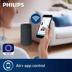 Philips Air Purifier Smart 1000i Series - Purifies rooms up to 78 m², Removes 99.97% of Pollen, Allergies, Dust and Smoke, Wi-Fi Connectivity, Ultra-quiet and Low energy Consumption, Black (AC1715/71)