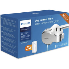 Philips Water Ontap Filter AWP3705P3/10 Micro Filtration with Digital Display and 3 Replacement Cartridges, 1000 L Filtration Capacity