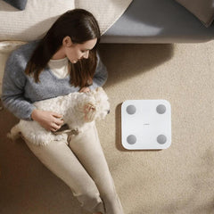 Xiaomi Body Composition Scale S400 Bathroom Scales with Dual Frequency Measurement, 25 Health Indicators, up to 150 kg and Accuracy of 100 g, White