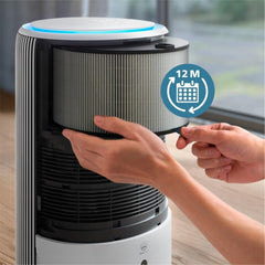 Philips Original Replacement Filter for 2-in-1 Air Purifier and Humidifier 3400 Series AC3420 and AC3421, HEPA NanoProtect + Active Carbon, 12 Months Lifetime, Black/White (FY3400/30)