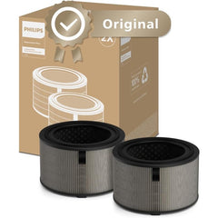 Philips Original Replacement Filter for 3200 Series AC3210, AC3220 and AC3221 Air Purifiers, HEPA NanoProtect + Active Carbon, 12 Months Lifetime, Black/White (FY3200/30)