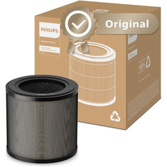 Philips Original Replacement Filter for 900 Series AC0950 and AC0951 Air Purifiers, HEPA NanoProtect + Active Carbon, 12 Months Lifetime, Black/White (FY0910/30)