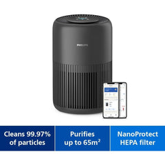 Philips Air Purifier 900 Series, HEPA NanoProtect + Active Carbon Filter, CADR 250m³/h for 65m² Allergy sufferers, Quiet, Intelligent and Energy efficient (AC0951/13)