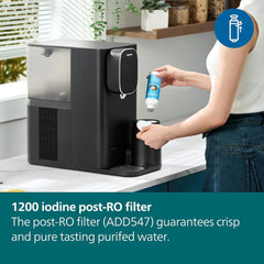 Philips Reverse Osmosis Purification Post RO Activated Carbon Filter, Natural Coconut Shell Carbon, 2000L Filtration Capacity, ADD547/79
