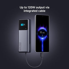 Xiaomi 165 W Power Bank 10000 mAh, Super Fast Charge, 3 USB-C Ports for Multi-Device Charging Power, 120 W PD3.0, Compatible with Laptop, for iPhone 16, MacBook, Xiaomi, Samsung, Pixel 9 and More