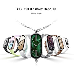 Xiaomi Smart Band 10 Fitness Tracker, 1.72" AMOLED Display, 21-Day Battery Life, 150+ Sports Modes, Heart Rate & Sleep Monitoring, Electronic Compass, 5ATM Waterproof, 2-Year Warranty – Black