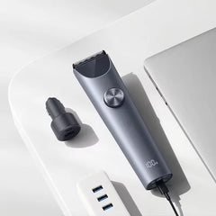 Xiaomi Hair Clipper 2 Titanium Alloy Blade Double-Coated Black Clipper Head Men Sideburns Electric Shaver Wireless Hair Cutting Trimmer Barber Cutter, IPX7 Waterproof, 3hr Battery Life