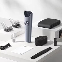 Xiaomi Hair Clipper 2 Titanium Alloy Blade Double-Coated Black Clipper Head Men Sideburns Electric Shaver Wireless Hair Cutting Trimmer Barber Cutter, IPX7 Waterproof, 3hr Battery Life