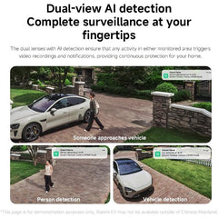 Xiaomi CW100 Dual Lens Outdoor Security Cam, IP66, Local AI Protection, AU