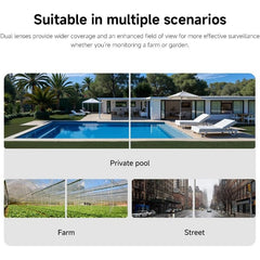Xiaomi CW100 Dual Lens Outdoor Security Cam, IP66, Local AI Protection, AU