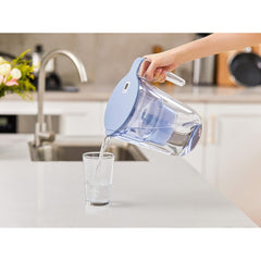 Philips Micro X-Clean Filtration Water Jug, 3.4L Jug, 150L per Filter, Digital Timer, Blue, AWP2953BLTP1/79
