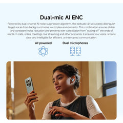 Redmi Buds 8 Lite Wireless Earbuds, 42dB Hybrid Active Noise Cancellation, 8H/36H Battery, 12.4mm Dynamic Driver, Fast Charging, Dual-Mic Clear Calls, Google Fast Pair, White