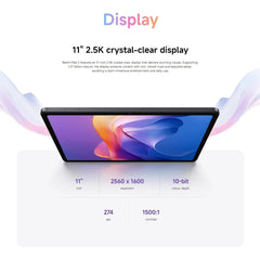 XIAOMI REDMI Pad 2 (AU) Tablet 128GB Mint Green 11" 2.5K 90Hz Display | 9000mAh(typ) Battery, MediaTek Helio G100-Ultra, Quad Speakers for Immersive Sound with Unibody Metal Design, Wi-Fi 5