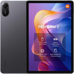 XIAOMI REDMI Pad 2 (AU) Tablet 128GB Graphite Gray 11" 2.5K 90Hz Display | 9000mAh(typ) Battery, MediaTek Helio G100-Ultra, Quad Speakers for Immersive Sound with Unibody Metal Design, Wi-Fi 5