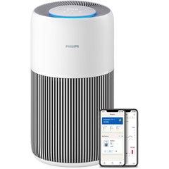 Philips Air Purifier 2200 Series, HEPA NanoProtect + Active Carbon Filter, CADR 400m³/h for 104m², Allergy sufferers, Ultra-quiet, Intelligent and Long-lasting filter (AC2220/10)