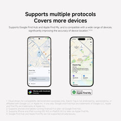 Xiaomi tag Smart Air Tracker Tag, Compatible with Apple Find My (iOS) and Google Find Hub (Android) for Keys, Luggage, Wallet, Vehicles, 390 Days+ Battery Life, White
