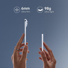 Xiaomi Ultrathin Magsafe Powerbank, Ultra Slim 6mm,External Battery 5000 mAh, 15W Max Fast Charging, Portable Charger, Ergonomic Design, for iPhone and Android,Glacier Silver