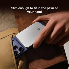 Xiaomi Ultrathin Magsafe Powerbank, Ultra Slim 6mm,External Battery 5000 mAh, 15W Max Fast Charging, Portable Charger, Ergonomic Design, for iPhone and Android,Glacier Silver