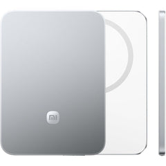Xiaomi Ultrathin Magsafe Powerbank, Ultra Slim 6mm,External Battery 5000 mAh, 15W Max Fast Charging, Portable Charger, Ergonomic Design, for iPhone and Android,Glacier Silver