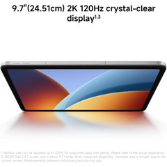 XIAOMI REDMI Pad 2 9.7'' (AU) Tablet 64GB Gray 2K 120Hz LCD Display | Snapdragon 6s Gen 2, 7600mAh (typ) Long-Lasting Battery, Dolby Atmos and Hi-Res Audio, Powered by Xiaomi HyperOS 3