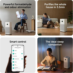 Xiaomi Smart Air Purifier 6, HEPA Air Purifier for Bedroom & Home, Rooms up to 109 m², 443m³/h CADR, Removes 99.97% Dust, Pollen & Allergens, Ultra-Quiet Sleep Mode as Low as 18.65 dB(A), App & Alexa