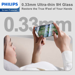 Philips HD Clear Glass Screen Protector Film for iPhone 15 Pro Max, Tempered Glass Explosion-proof Nano Coated Filter【Anti-Oil】【Anti-Shatter】【Anti-Fingerprint】【Full Coverage】【Hardness 9H】DLK1210 - 5 Pack (5 Pcs)