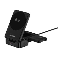 PHILIPS 3 in 1 Wireless Charging Station with Magsafe Qi Qi2| iPhone | iWatch | Airpods DLK3547QB