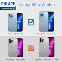 Philips Camera Lens Protector for iPhone 15/15 Plus DLK5206 - 3 Pack (3 Pcs)