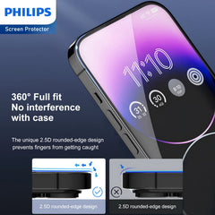 Philips Anti-Reflection Tempered Glass Screen Protector for iPhone 14/iPhone 13 Pro/iPhone 13 DLK5602 - 3 Pack (3 Pcs)