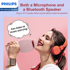 Philips Wireless Bluetooth Microphone For Karaoke / Speaker Handheld Mic Blue DLM9318CP