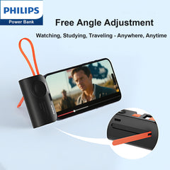 Philips Magnetic Portable Charger for iWatch, Mini 5000mAh Power Bank[Black, White, Green]