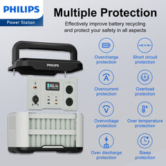 Philips Outdoor Power Supply 1000W High Power Mobile Power Station(DLP8092CG)