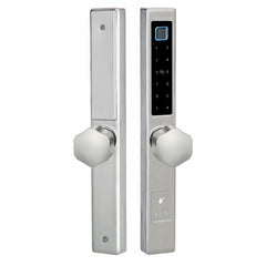 Buckko Locks BBA-002T-M Smart Knob Lock, Fingerprint, PIN Code, RFID Card, App and Key, Silver