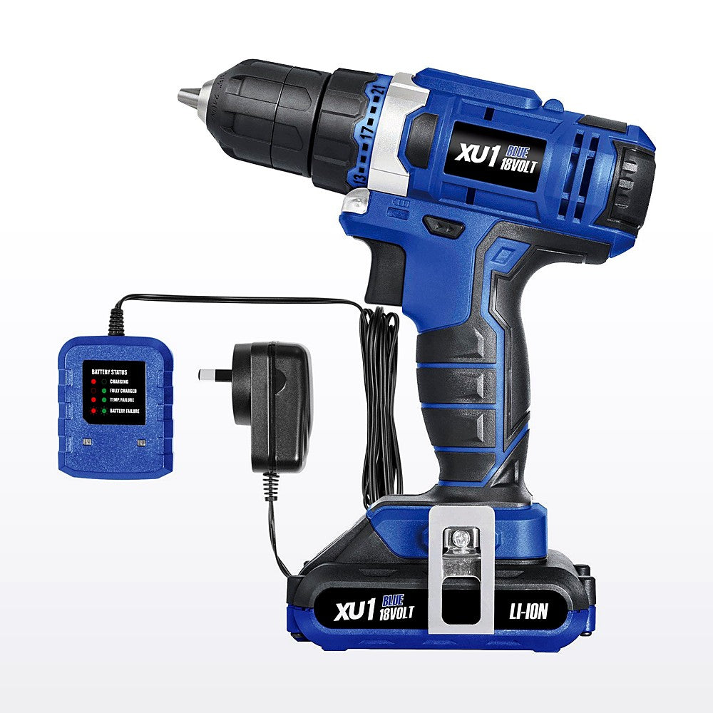 XU1 Blue 18Volt Cordless Drill Driver XLDDK-180 - Kit