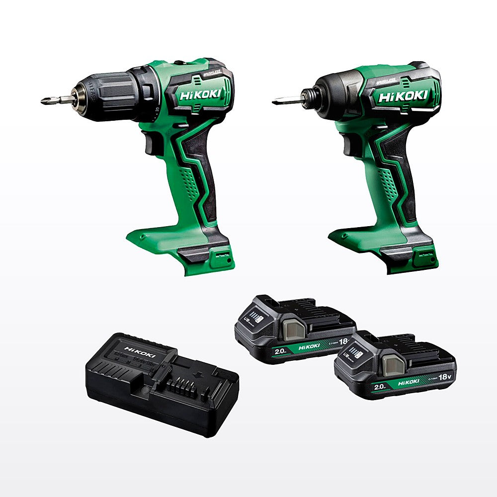 HiKOKI 18V 2 Piece Brushless Compact Combo Kit - image 2