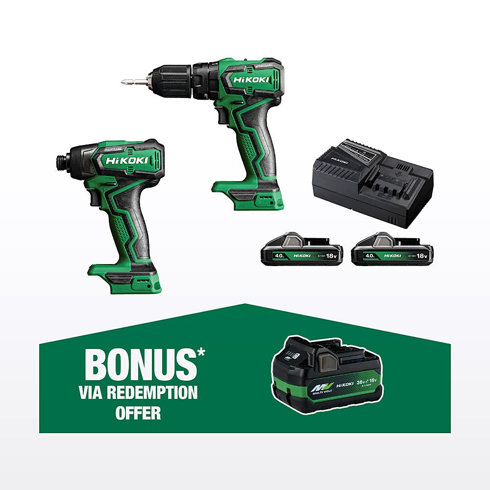 HiKOKI 18V 2 Piece Brushless Compact Combo Kit