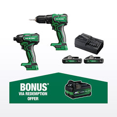 HiKOKI 18V 2 Piece Brushless Compact Combo Kit