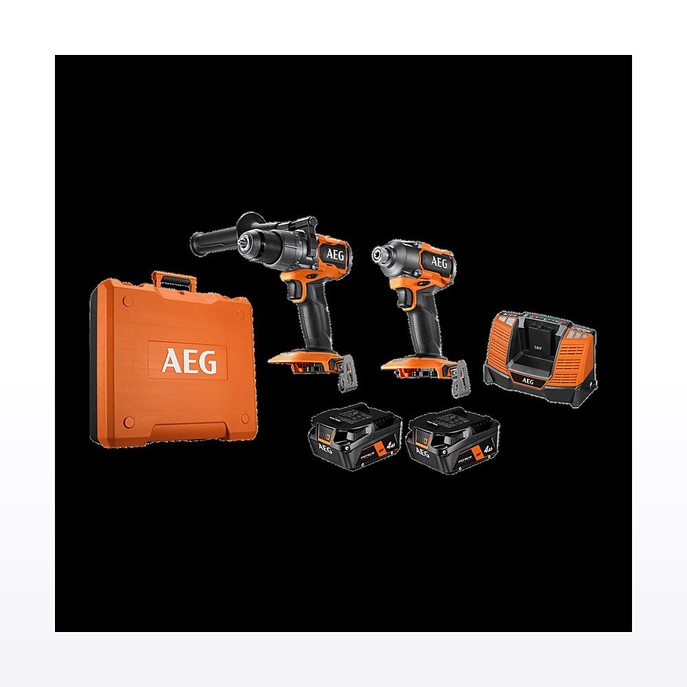 AEG 18V 4.0Ah 2-Piece Brushless FORCE Combo Kit