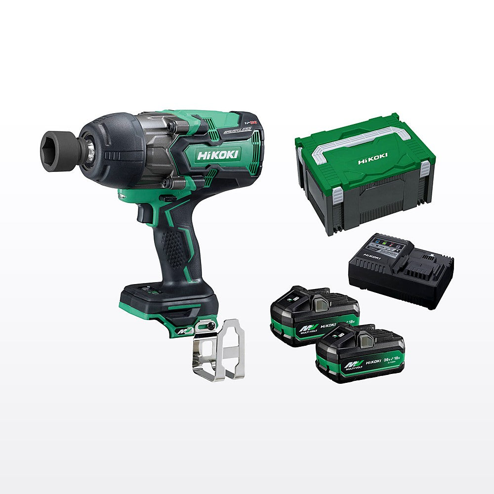 HiKOKI 36V 1/2” Brushless Impact Wrench Kit WR36DB(HRZ)