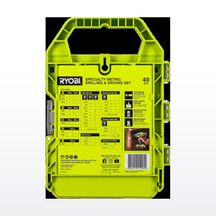 Ryobi 40 Piece Specialty Metric Drill And Drive Set