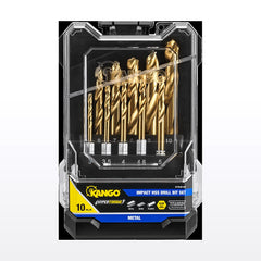 Kango 10-Piece Hypertorque™ Impact HSS Drill Bit Set