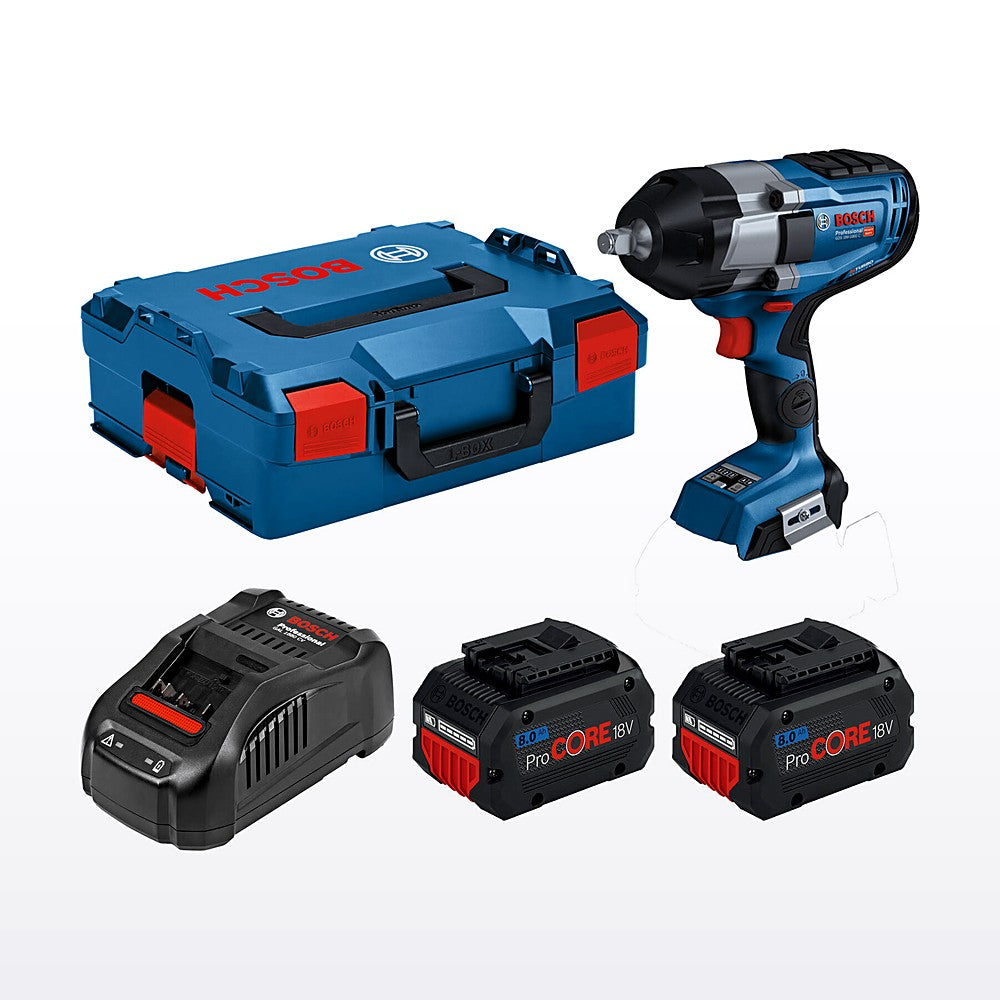 Bosch 18V Professional BITURBO 1/2" Impact Wrench 2 x 8.0Ah Kit 0615990M65