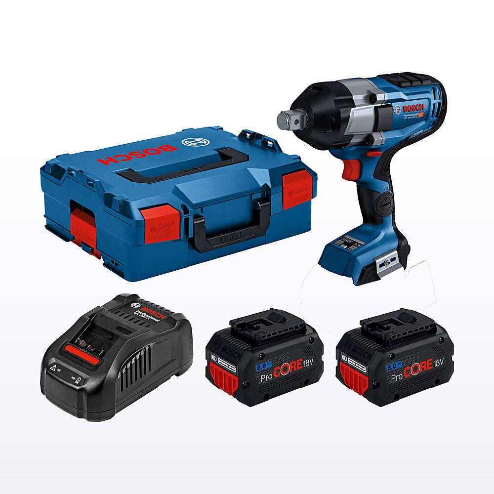 Bosch 18V Professional BITURBO 3/4" Impact Wrench Kit 2 X 8.0Ah 0615990M67