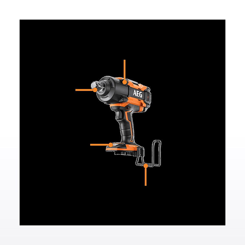 AEG 18V FUSION 6-Mode ¾” High Torque Impact Wrench - Skin Only - image 2