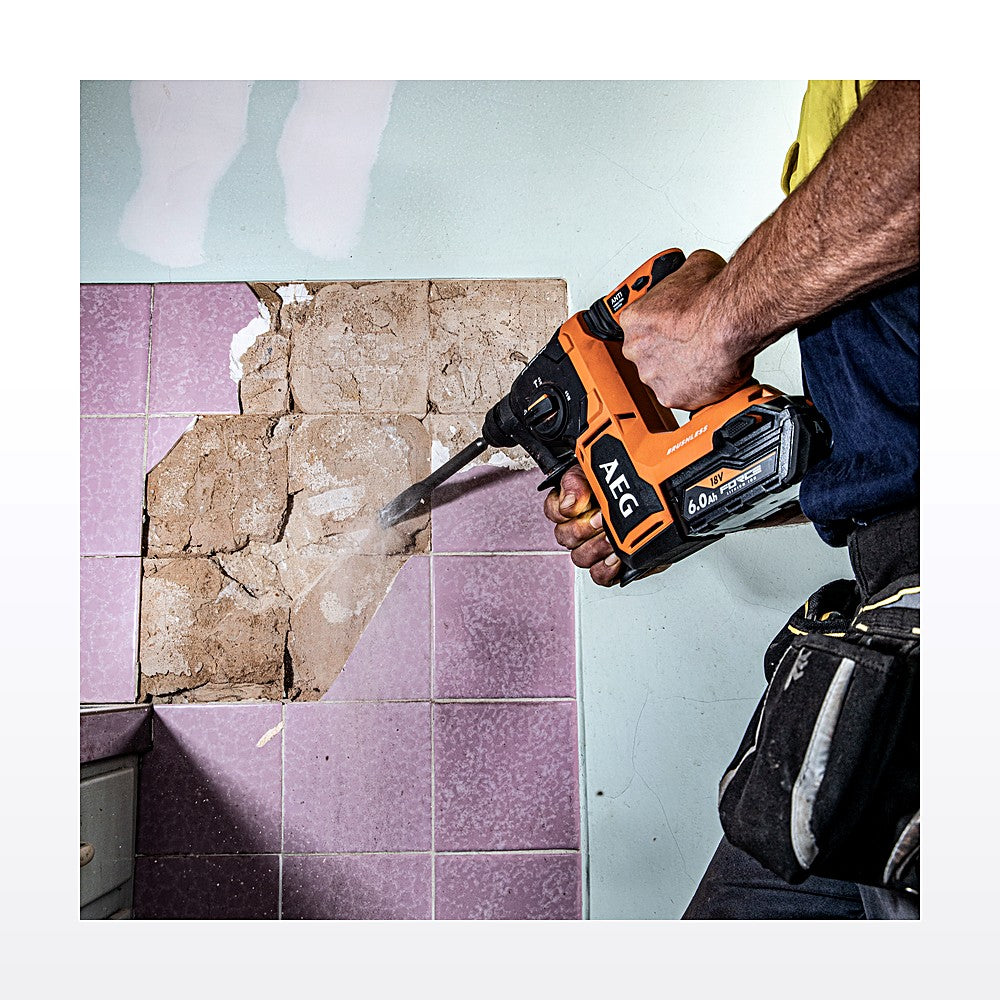 AEG 18V 26mm FUSION SDS+ Rotary Hammer Drill A18FRH0 - Skin Only - image 5