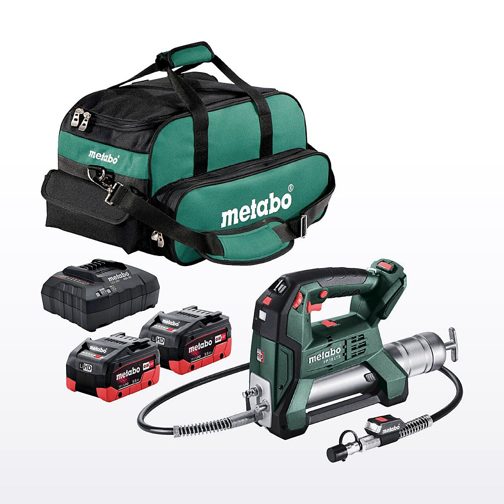 Metabo 18V Cordless Grease Gun 2 x 5.5ah AU60078902 Kit