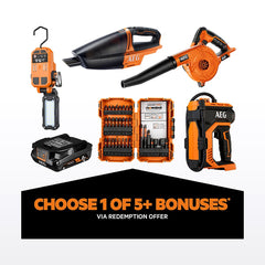 AEG 18V 5.0Ah 2 Piece FUSION Heavy Duty FORCE Kit - image 2